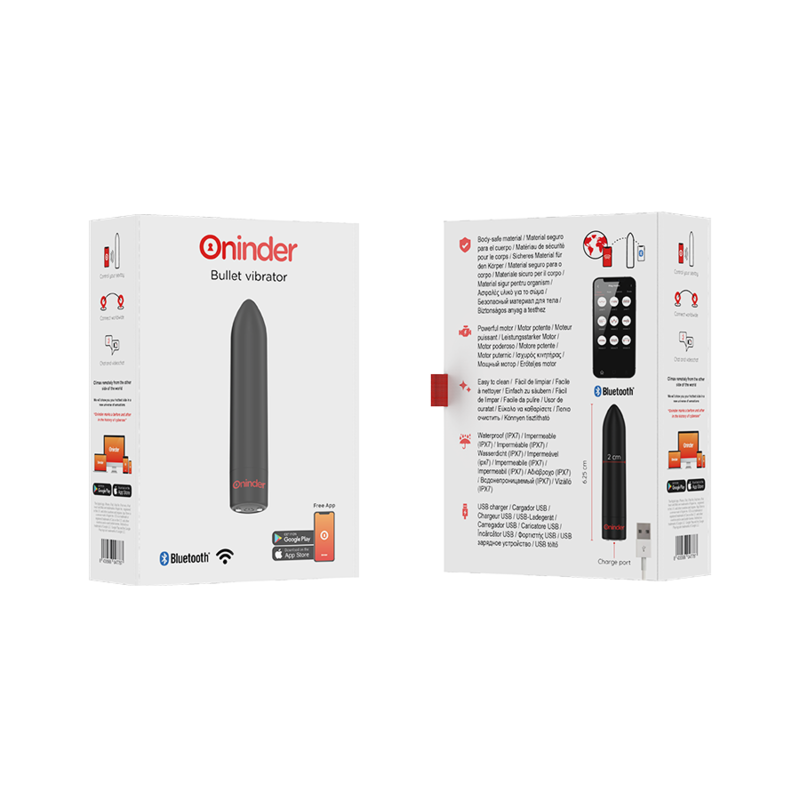 ONINDER - BERLIN VIBRATING BULLET BLACK - GRATIS APP