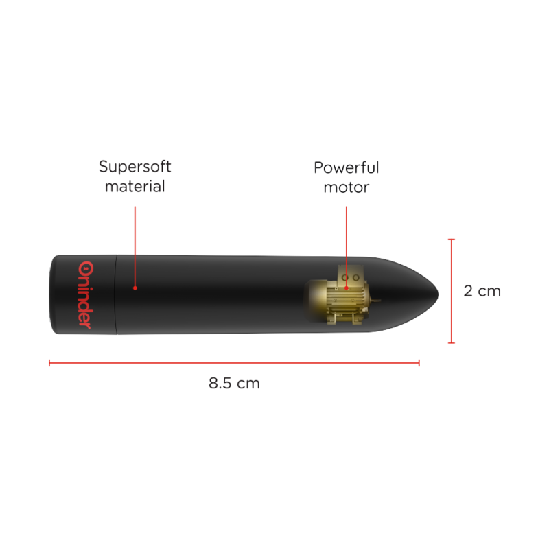 ONINDER - BERLIN VIBRATING BULLET BLACK - GRATIS APP