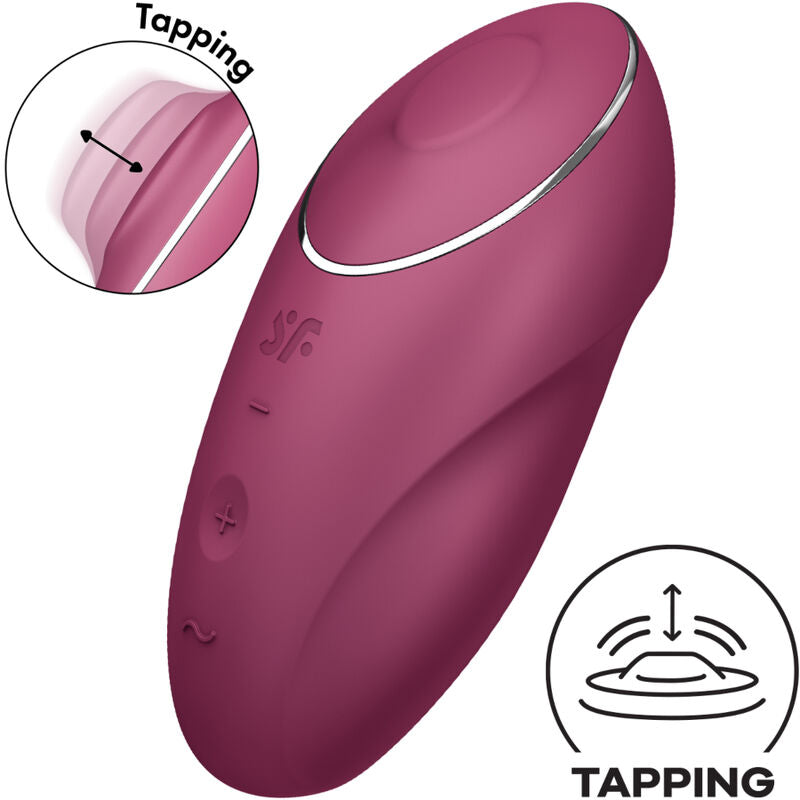 SATISFYER - TAP &amp; CLIMAX 1 RODE LAY-ON VIBRATOR
