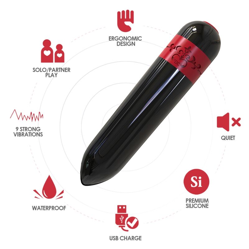 ARMONY - ROCKET BULLET TRILGEREEDSCHAP MET AFSTANDSBEDIENING, ZWART