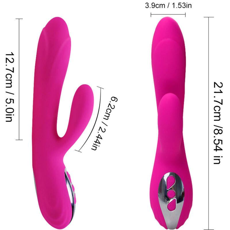 ARMONY - FLEXIBELE VIBRATOR &amp; STIMULATOR MET WARMTE-EFFECT, FUCHSIA