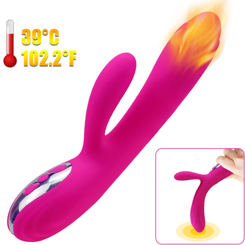ARMONY - FLEXIBELE VIBRATOR &amp; STIMULATOR MET WARMTE-EFFECT, FUCHSIA