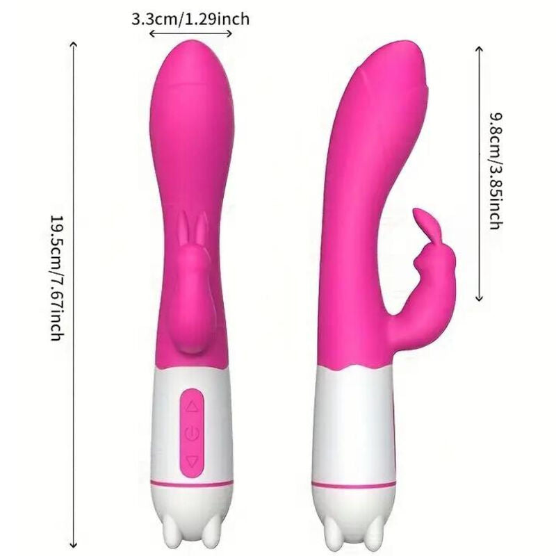 ARMONY - HAPPY VIBRATOR &amp; STIMULATOR KONIJN FUCHSIA