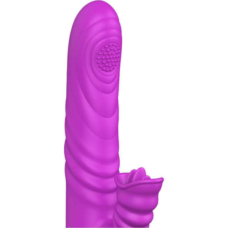 ARMONY - ANGELIA MULTIFUNCTIONELE VIBRATOR MET STIMULERENDE TONG EN VIOLET VERWARMEND EFFECT