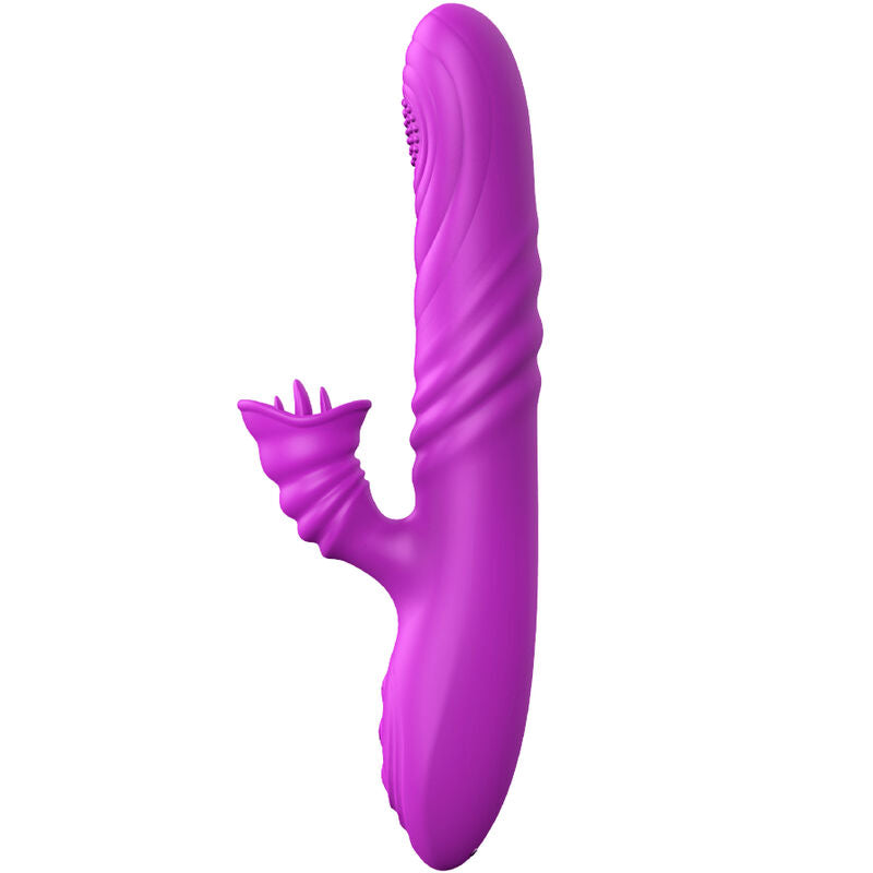 ARMONY - ANGELIA MULTIFUNCTIONELE VIBRATOR MET STIMULERENDE TONG EN VIOLET VERWARMEND EFFECT