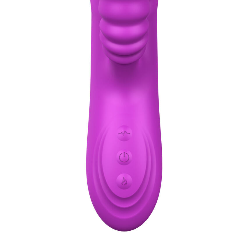 ARMONY - ANGELIA MULTIFUNCTIONELE VIBRATOR MET STIMULERENDE TONG EN VIOLET VERWARMEND EFFECT
