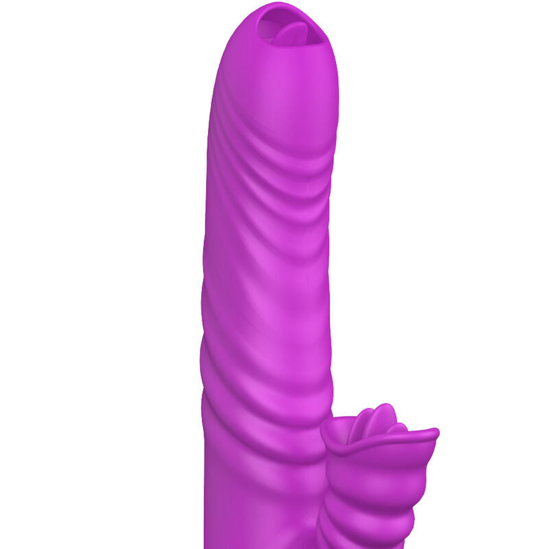ARMONY - ANGELIA MULTIFUNCTIONELE VIBRATOR DUBBELE TONGVERWARMEND EFFECT VIOLET