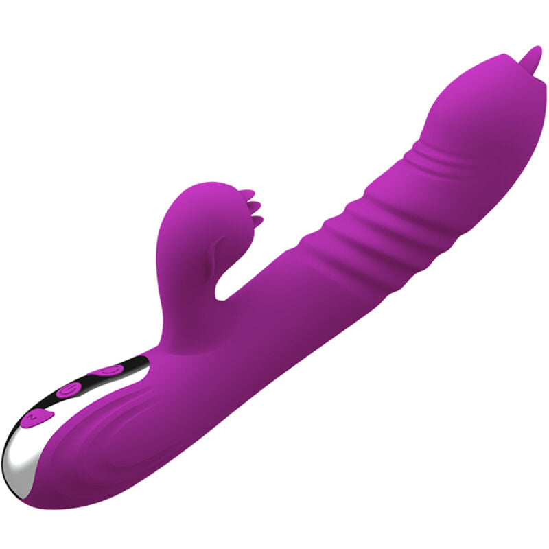 ARMONY - FAIRY MULTIFUNCTIONELE VIBRATOR DUBBELE TONG VIOLET HITTE-EFFECT