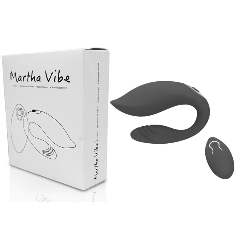 ARMONY - MARTHA COUPLES VIBRATOR MET AFSTANDSBEDIENING, ZWART