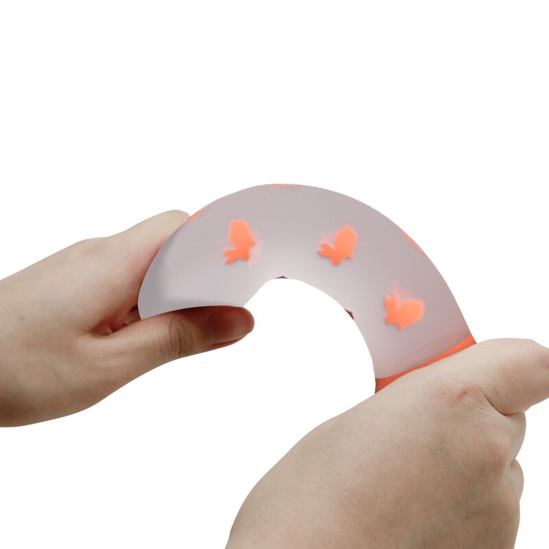 PRETTY LOVE - MAGISCHE NACHTVAL NIET-TRILENDE LICHTGEVENDE ORANJE DILDO