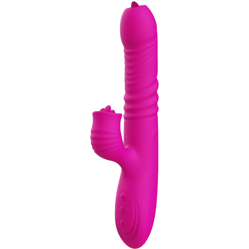 ARMONY - FANNY MULTIFUNCTIONELE VIBRATOR DUBBELE TONG WARMTE-EFFECT FUCHSIA