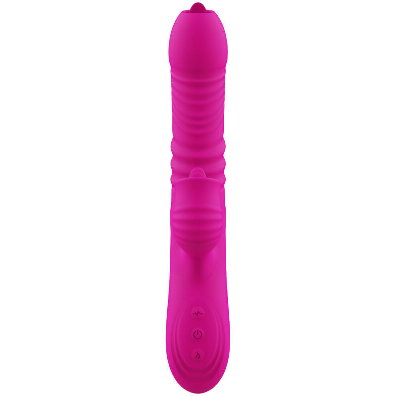 ARMONY - FANNY MULTIFUNCTIONELE VIBRATOR DUBBELE TONG WARMTE-EFFECT FUCHSIA