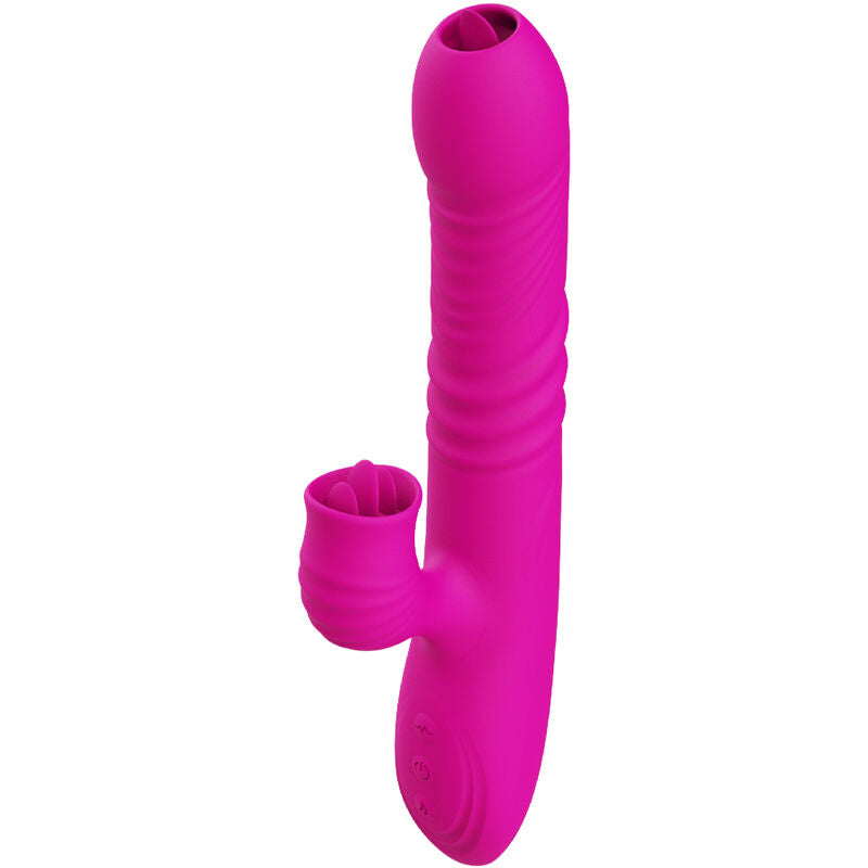 ARMONY - FANNY MULTIFUNCTIONELE VIBRATOR DUBBELE TONG WARMTE-EFFECT FUCHSIA