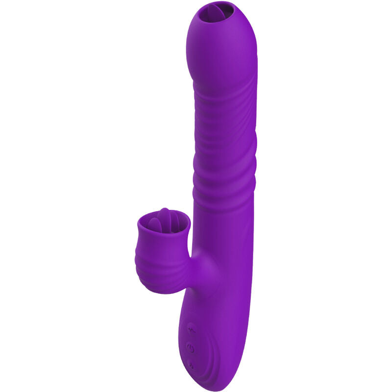 ARMONY - VOLLEDIG GSPOT KONIJNENVIBRATOR MET STIMULERENDE TONG EN VIOLET VERWARMEND EFFECT