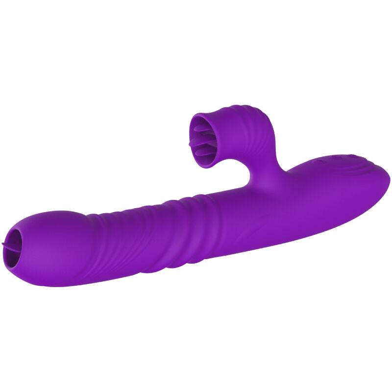 ARMONY - VOLLEDIG GSPOT KONIJNENVIBRATOR MET STIMULERENDE TONG EN VIOLET VERWARMEND EFFECT