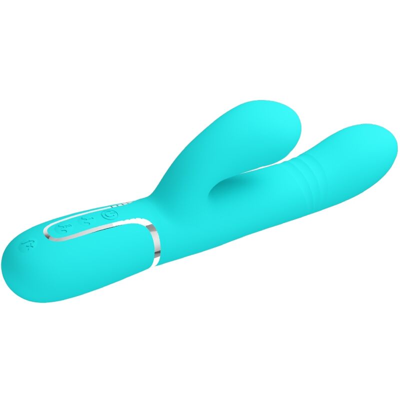 PRETTY LOVE - MULTIFUNCTIONELE G-SPOT VIBRATOR, AQUA GREEN
