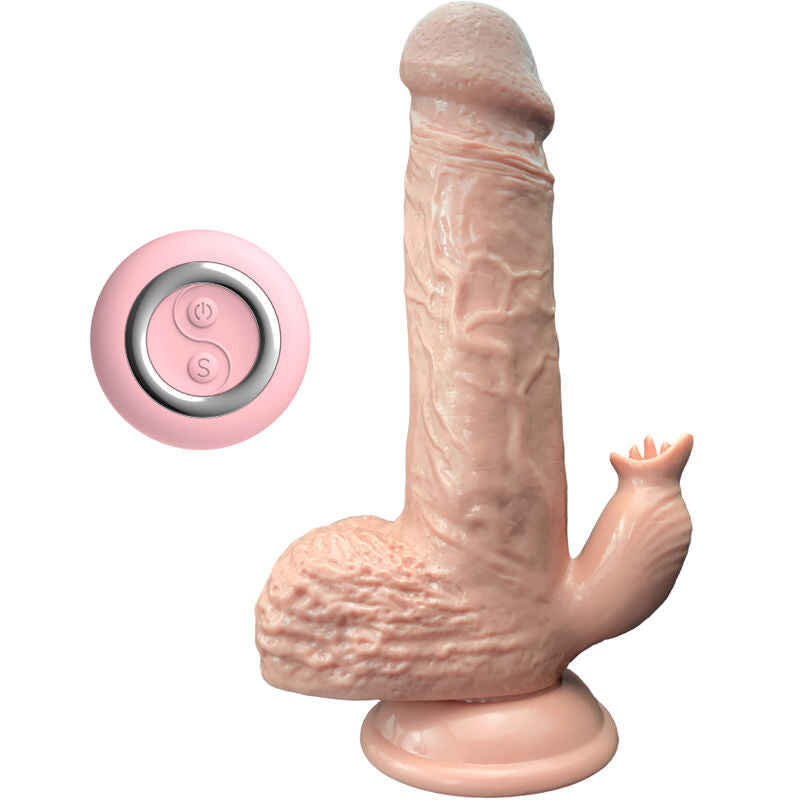 ARMONY - REALISTISCHE VIBRATOR &amp; STUWENDE DILDO MET TONGSTIMULATOR 19 CM