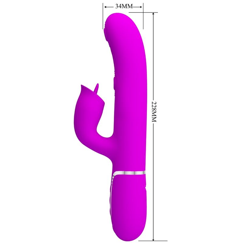 PRETTY LOVE - KONIJNENVIBRATOR MET FUCHSIA LIKKEN