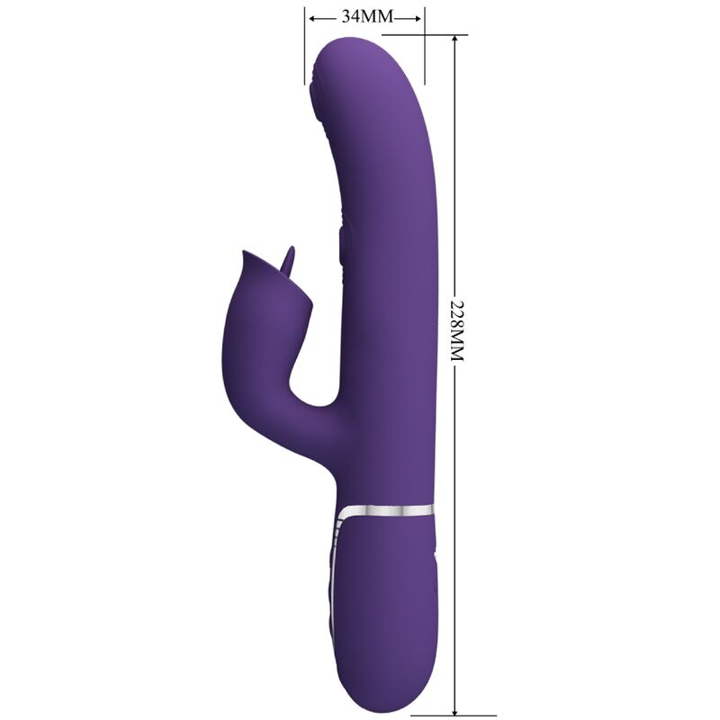 PRETTY LOVE - KONIJNENVIBRATOR MET PAARSE LIK