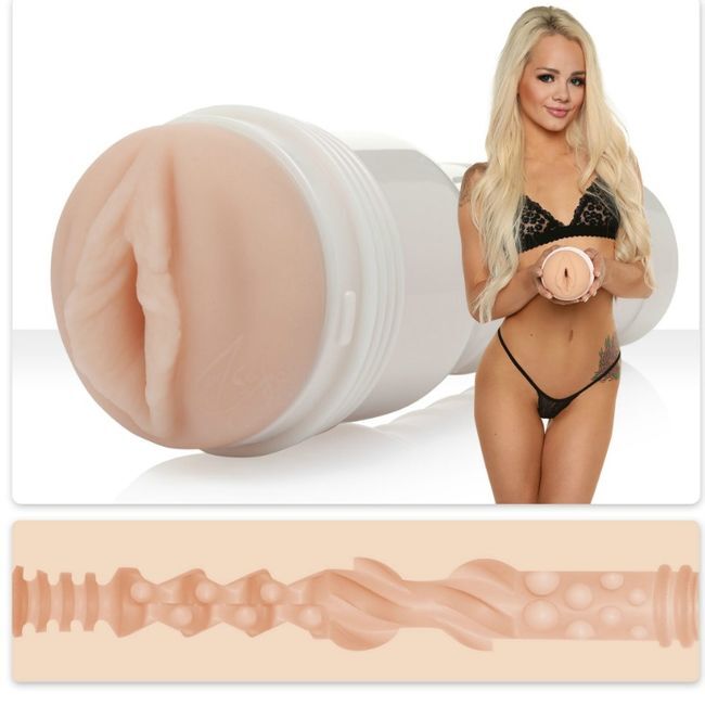 FLESHLIGHT - ELSA JEAN VAGINA TASTY + UNIVERSAL LANCERING + AQUA QUALITY GLIJMIDDEL 50 ML