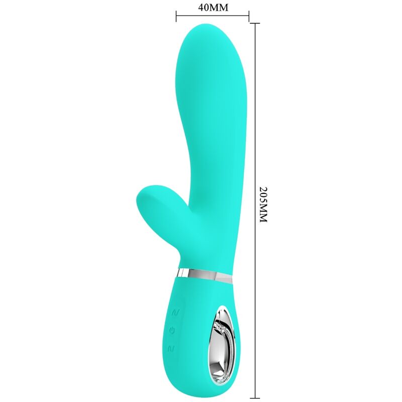 PRETTY LOVE - THOMAS MULTIFUNCTIONELE G-SPOT VIBRATOR AQUA GREEN
