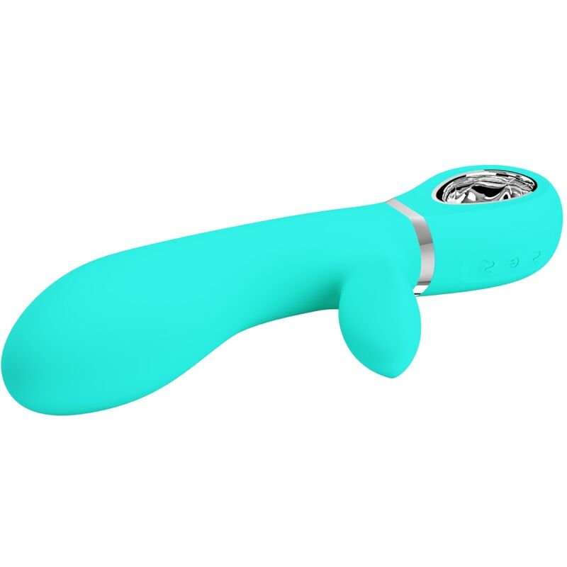PRETTY LOVE - THOMAS MULTIFUNCTIONELE G-SPOT VIBRATOR AQUA GREEN