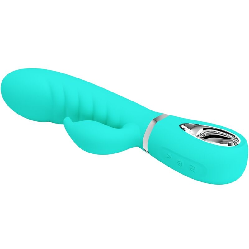 PRETTY LOVE - PRESCOTT MULTIFUNCTIONELE G-SPOT VIBRATOR AQUA GREEN