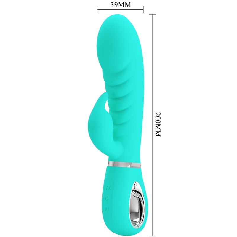 PRETTY LOVE - PRESCOTT MULTIFUNCTIONELE G-SPOT VIBRATOR AQUA GREEN