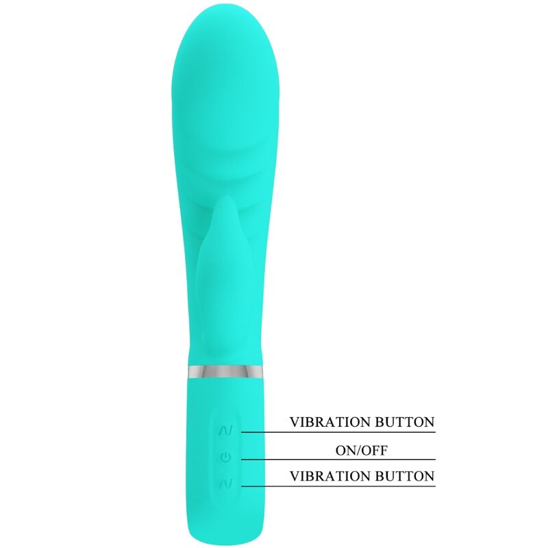 PRETTY LOVE - PRESCOTT MULTIFUNCTIONELE G-SPOT VIBRATOR AQUA GREEN