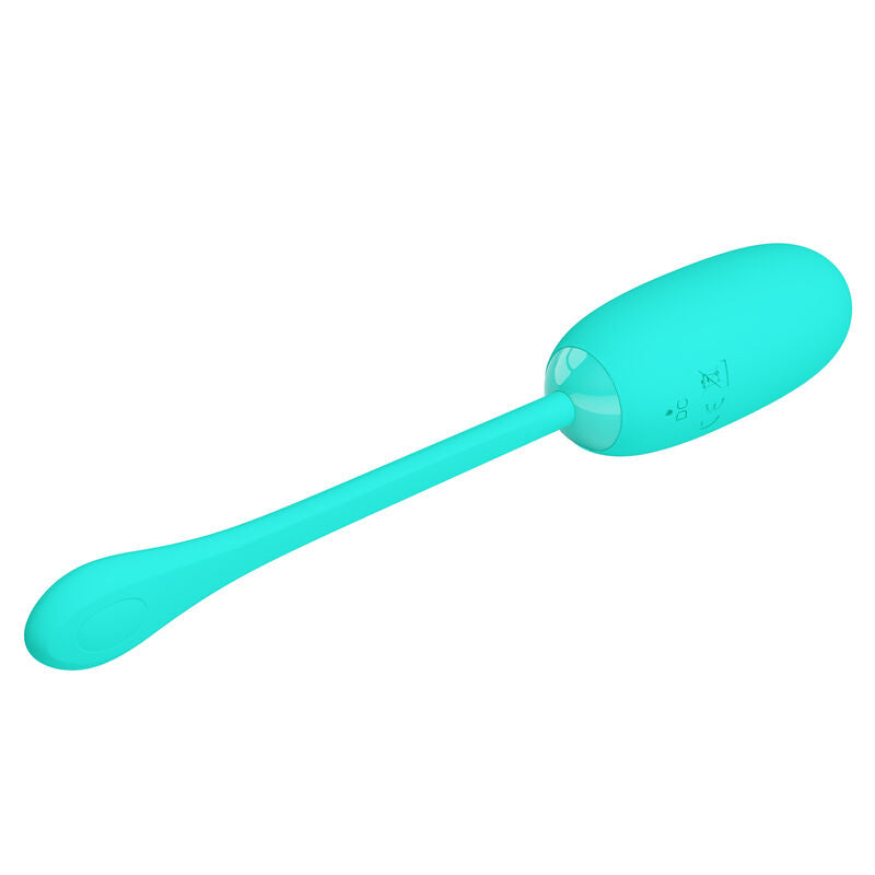 PRETTY LOVE - JULIUS WATERDICHT &amp; OPLAADBAAR VIBREREND EI AQUA GREEN