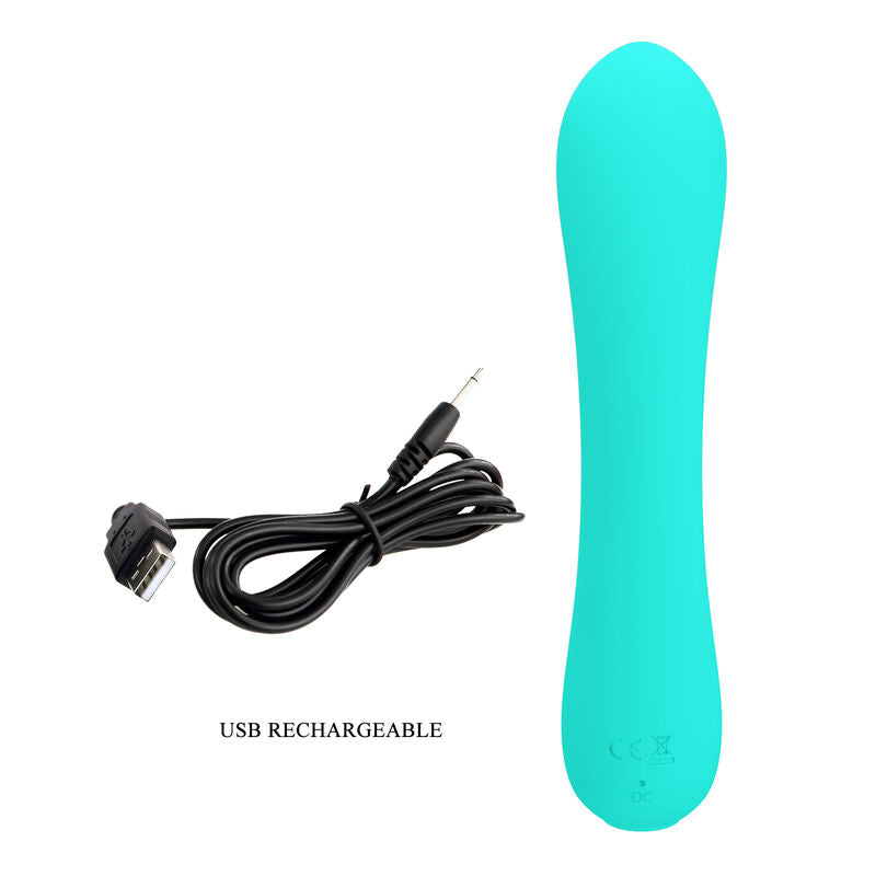 PRETTY LOVE - PRESCOTT OPLAADBARE VIBRATOR AQUA GREEN