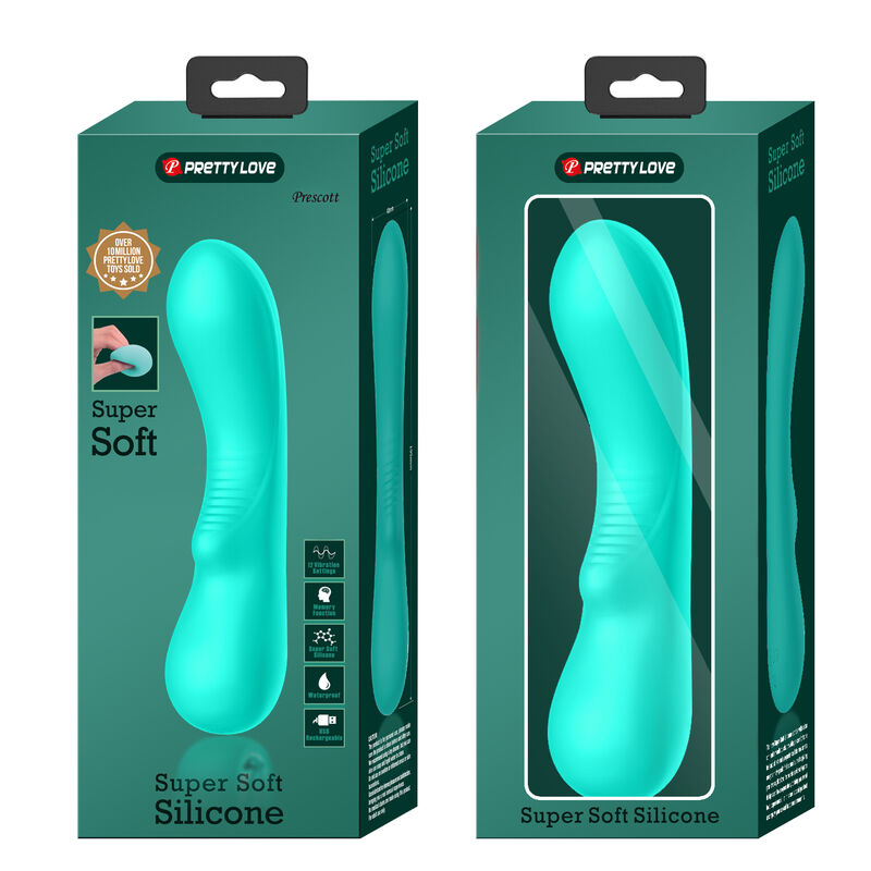 PRETTY LOVE - PRESCOTT OPLAADBARE VIBRATOR AQUA GREEN