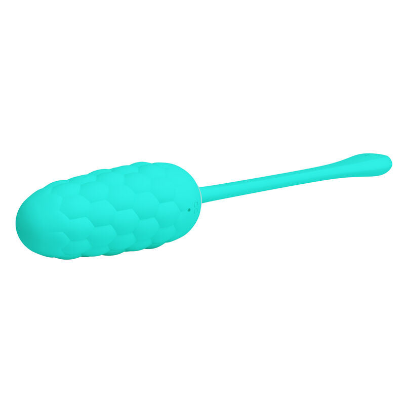 PRETTY LOVE - OPLAADBAAR MARINE GETEXTUREERD VIBREREND EI, AQUA GROEN