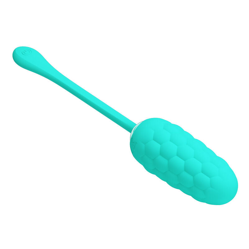 PRETTY LOVE - OPLAADBAAR MARINE GETEXTUREERD VIBREREND EI, AQUA GROEN