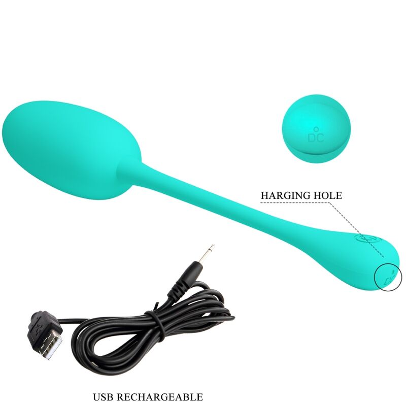PRETTY LOVE - KNUCKER OPLAADBAAR VIBREREND EI AQUA GROEN