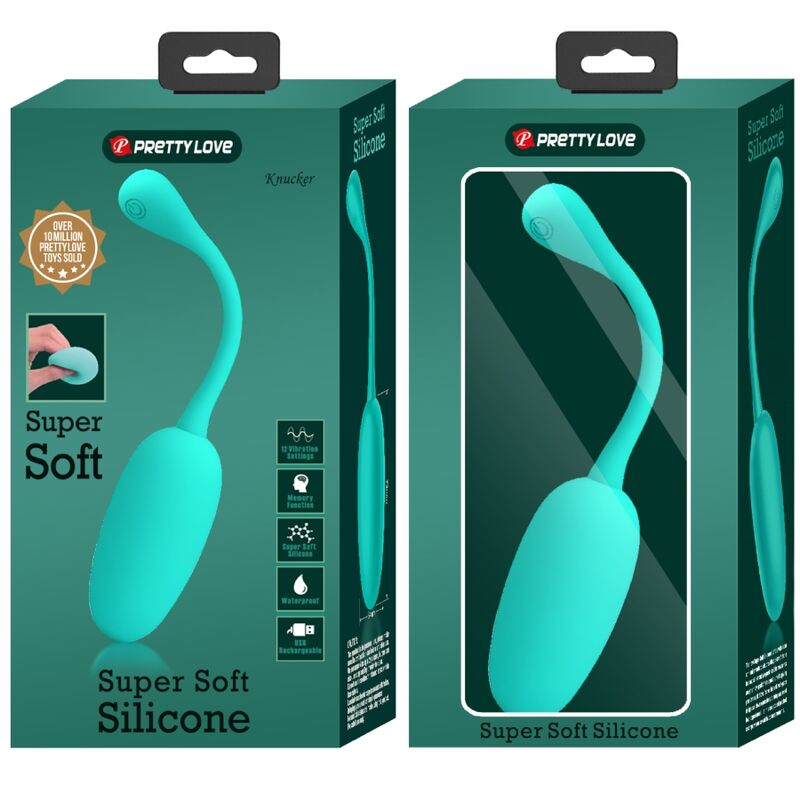 PRETTY LOVE - KNUCKER OPLAADBAAR VIBREREND EI AQUA GROEN