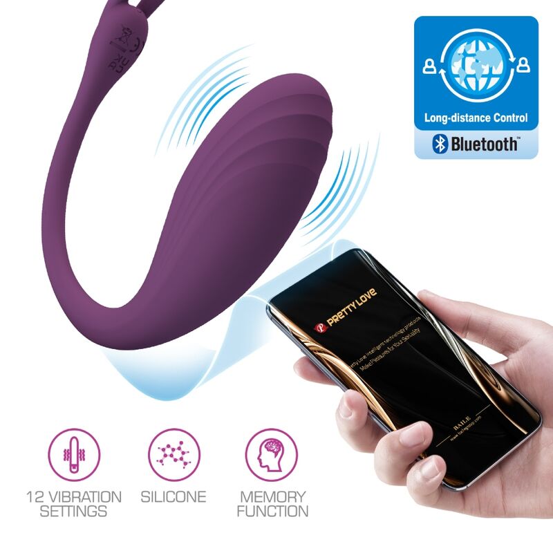 PRETTY LOVE - CATALINA VIBRATOR APP AFSTANDSBEDIENING LILAC