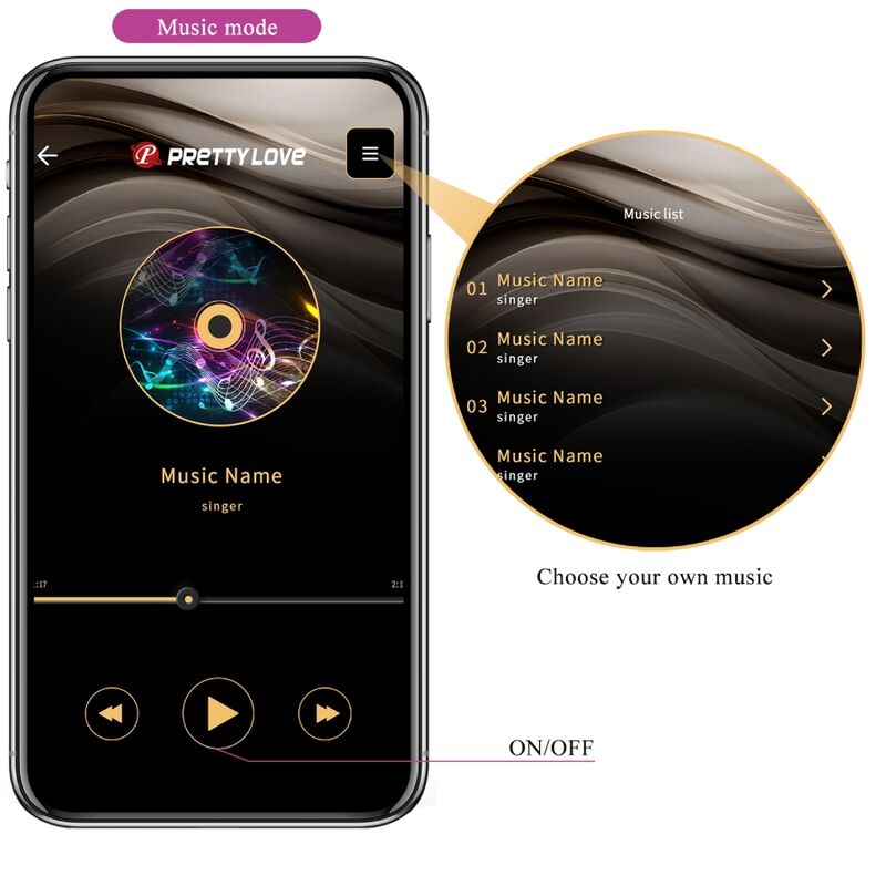 PRETTY LOVE - CATALINA VIBRATOR APP AFSTANDSBEDIENING LILAC