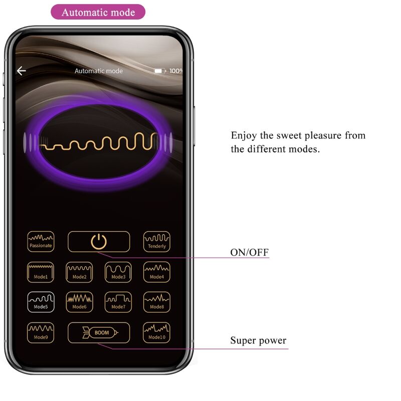 PRETTY LOVE - CATALINA VIBRATOR APP AFSTANDSBEDIENING LILAC