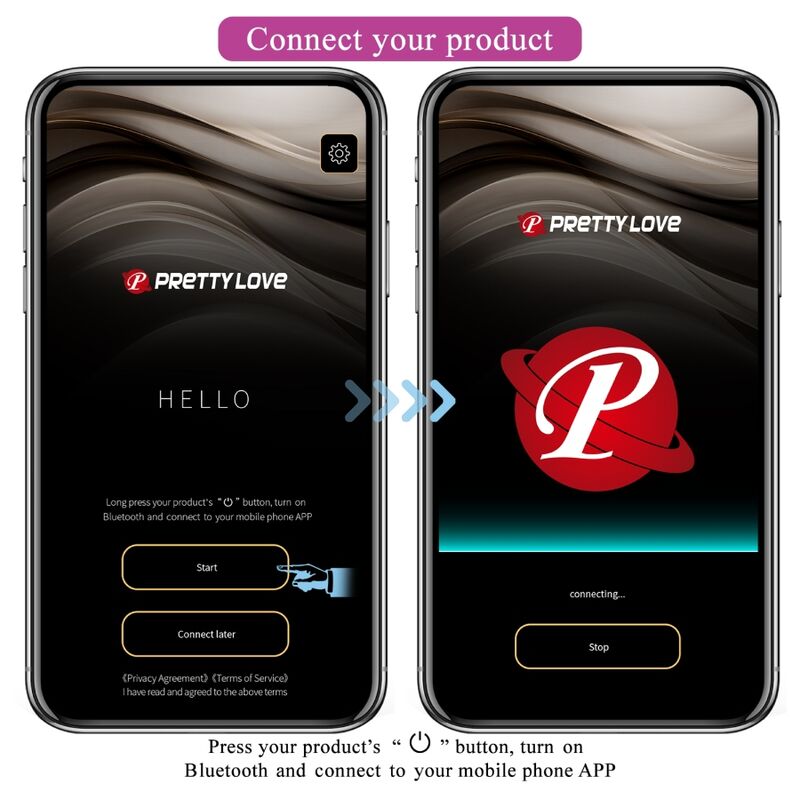 PRETTY LOVE - CATALINA VIBRATOR APP AFSTANDSBEDIENING LILAC