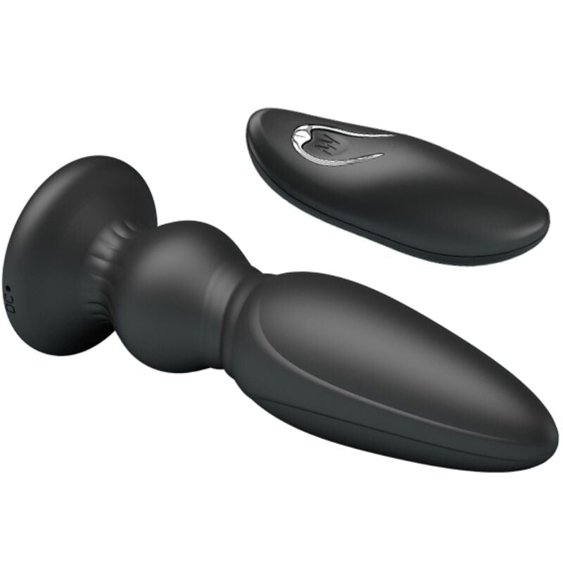 MR PLAY - KRACHTIGE VIBRATOR MET AFSTANDSBEDIENING, ANALE PLUG, ZWART