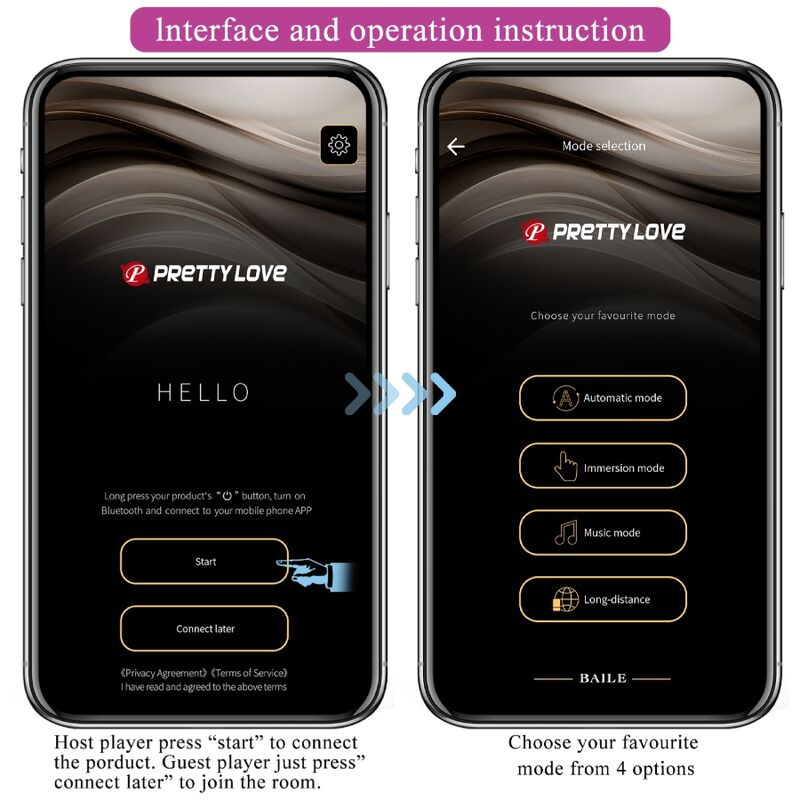PRETTY LOVE - ELVIRA KEGEL BALLEN APP AFSTANDSBEDIENING PAARS