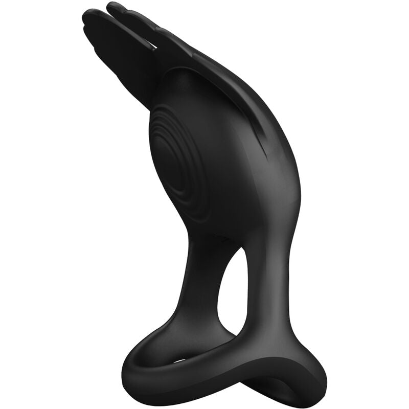 PRETTY LOVE - SILAS VIBRATIERING 7 VIBRATIES SILICONEN ZWART
