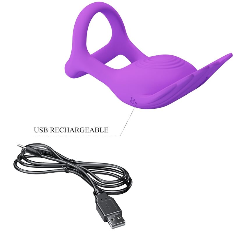 PRETTY LOVE - SILAS VIBRATIERING 7 VIBRATIES SILICONEN LILAC
