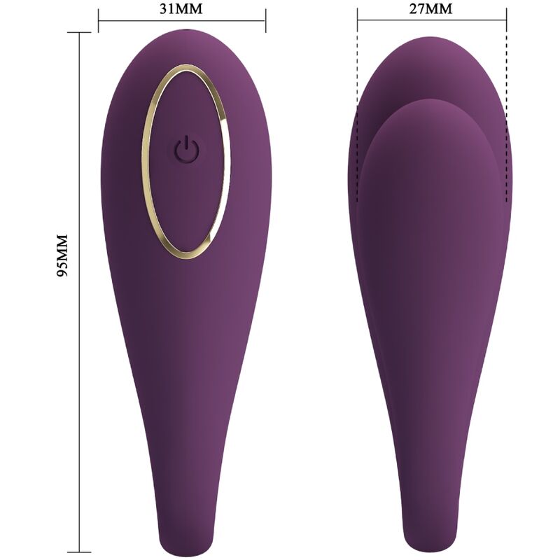 PRETTY LOVE - AUGUST DOUBLE PLEASURE VIBRATOR APP AFSTANDSBEDIENING