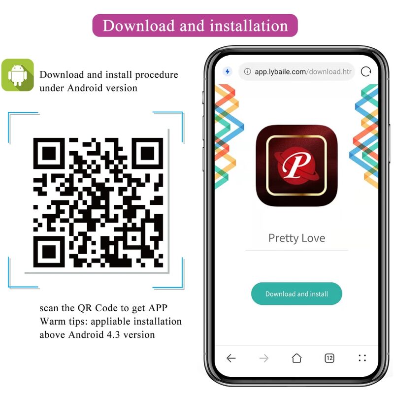 PRETTY LOVE - AUGUST DOUBLE PLEASURE VIBRATOR APP AFSTANDSBEDIENING