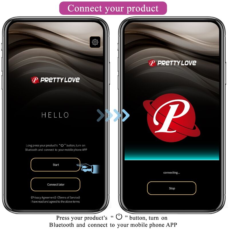 PRETTY LOVE - AUGUST DOUBLE PLEASURE VIBRATOR APP AFSTANDSBEDIENING