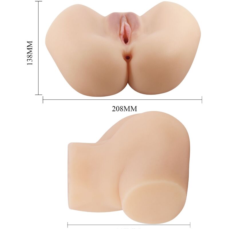 CRAZY BULL - REALISTISCHE VAGINA EN ANUS VIBRATOR HAILEY