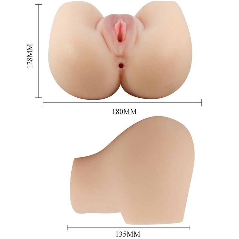 CRAZY BULL - REALISTISCHE VAGINA EN ANUS VIBRATOR MILA