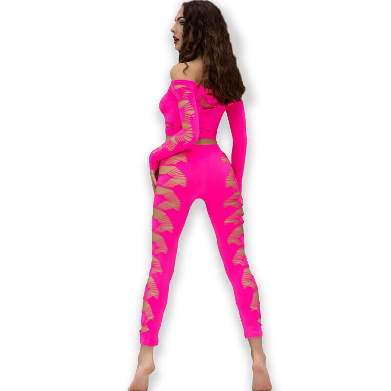 CHILIROSE - CR 4632 TOP &amp; BROEK FUCHSIA S/L
